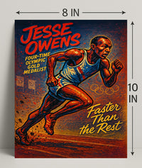 Jesse Owens Olympic Gold Medalist Poster PosterGoat
