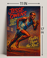 Jesse Owens Olympic Gold Medalist Poster PosterGoat