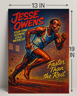 Jesse Owens Olympic Gold Medalist Poster PosterGoat