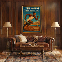 Jesse Owens Racing Against Time Poster Art PosterGoat
