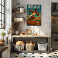 Jesse Owens Racing Against Time Poster Art PosterGoat