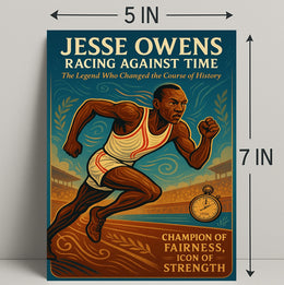 Jesse Owens Racing Against Time Poster Art PosterGoat