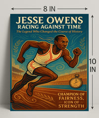 Jesse Owens Racing Against Time Poster Art PosterGoat