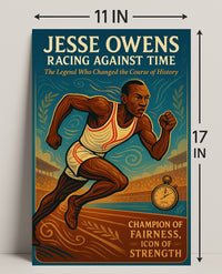 Jesse Owens Racing Against Time Poster Art PosterGoat