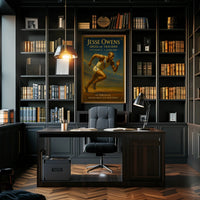 Jesse Owens Speed of Triumph Poster Art Print PosterGoat