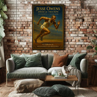 Jesse Owens Speed of Triumph Poster Art Print PosterGoat