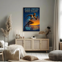 Jesse Owens Sprint to Glory Poster Art Print PosterGoat