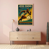 Jesse Owens Track Legend Poster Art Print PosterGoat