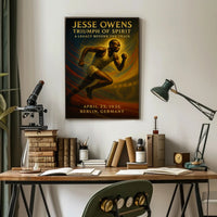 Jesse Owens Triumph of Spirit Poster Art PosterGoat