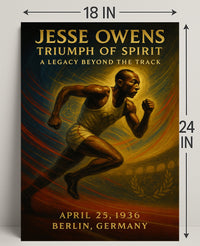 Jesse Owens Triumph of Spirit Poster Art PosterGoat