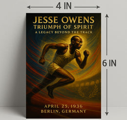 Jesse Owens Triumph of Spirit Poster Art PosterGoat