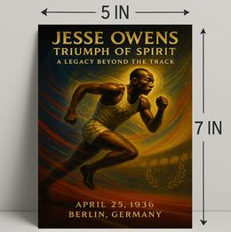 Jesse Owens Triumph of Spirit Poster Art PosterGoat