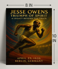 Jesse Owens Triumph of Spirit Poster Art PosterGoat