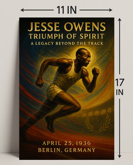 Jesse Owens Triumph of Spirit Poster Art PosterGoat