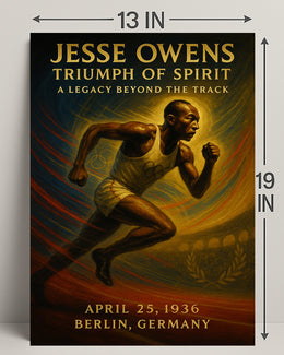 Jesse Owens Triumph of Spirit Poster Art PosterGoat