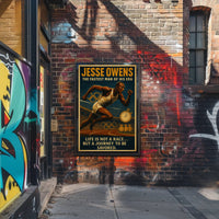 Jesse Owens Vintage Inspirational Poster PosterGoat