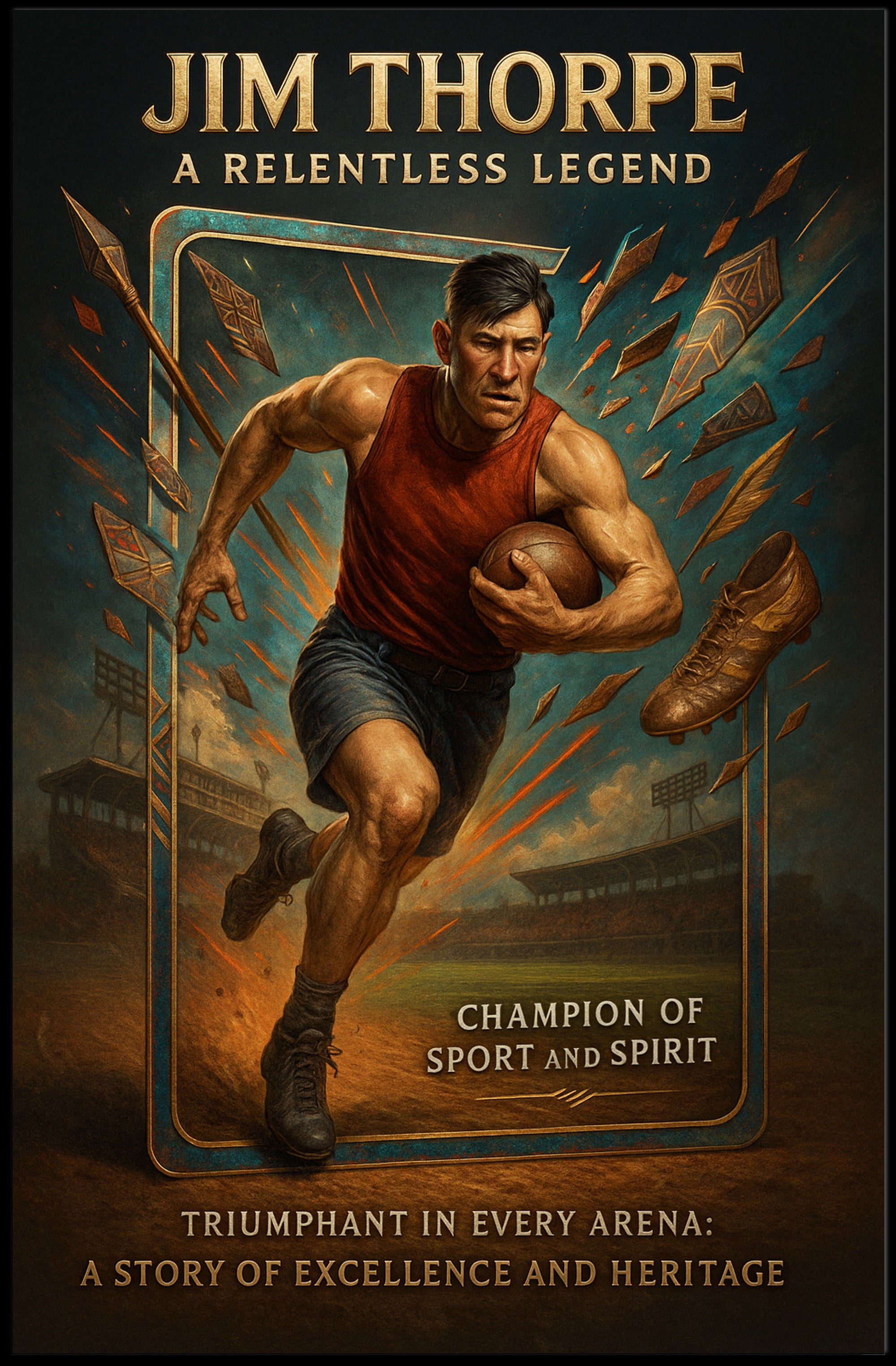 Jim Thorpe A Relentless Legend Poster PosterGoat