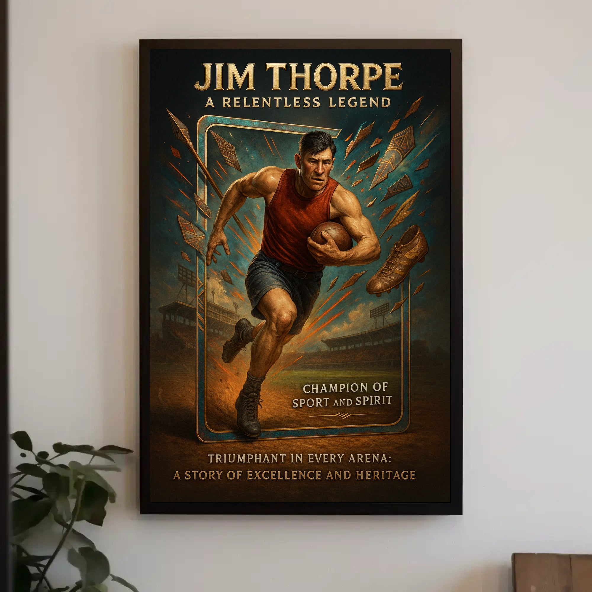 Jim Thorpe A Relentless Legend Poster PosterGoat