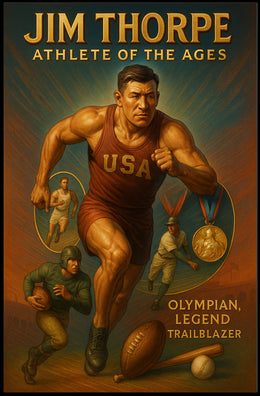 Jim Thorpe Athlete of the Ages Poster Print PosterGoat