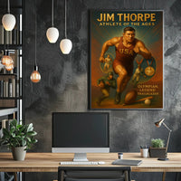 Jim Thorpe Athlete of the Ages Poster Print PosterGoat