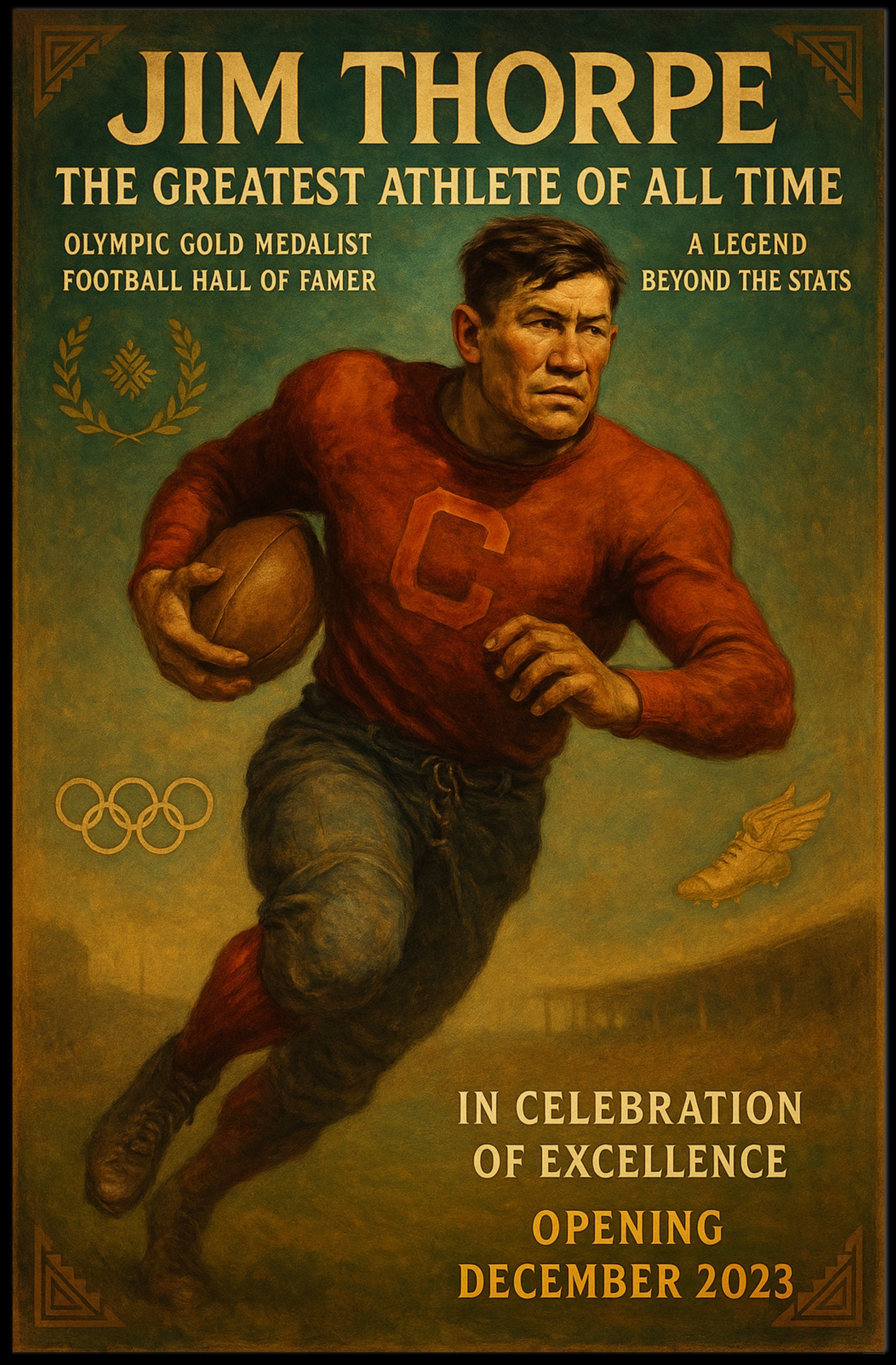 Jim Thorpe Celebration of Excellence Poster PosterGoat