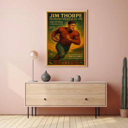 Jim Thorpe Greatest Athlete Wall Art Print PosterGoat
