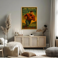 Jim Thorpe Greatest Athlete Wall Art Print PosterGoat