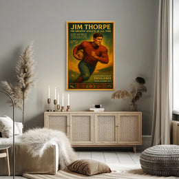 Jim Thorpe Greatest Athlete Wall Art Print PosterGoat