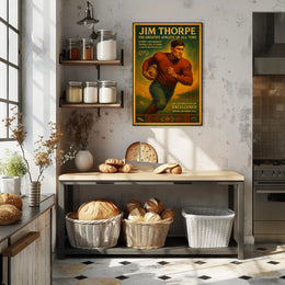 Jim Thorpe Greatest Athlete Wall Art Print PosterGoat