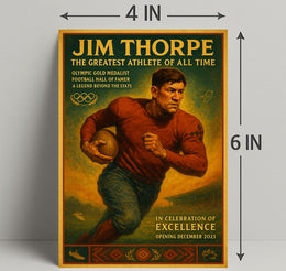 Jim Thorpe Greatest Athlete Wall Art Print PosterGoat