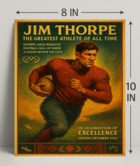 Jim Thorpe Greatest Athlete Wall Art Print PosterGoat