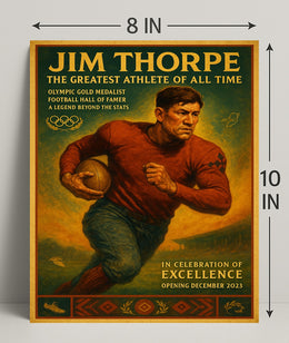 Jim Thorpe Greatest Athlete Wall Art Print PosterGoat