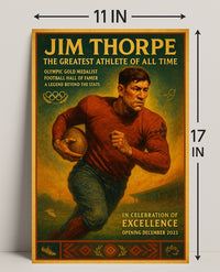 Jim Thorpe Greatest Athlete Wall Art Print PosterGoat