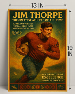 Jim Thorpe Greatest Athlete Wall Art Print PosterGoat