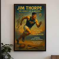Jim Thorpe Legacy Poster Wall Art Print PosterGoat