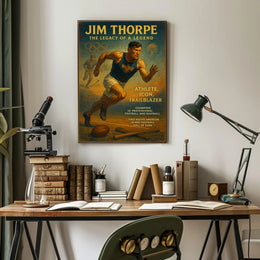 Jim Thorpe Legacy Poster Wall Art Print PosterGoat