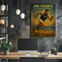Jim Thorpe Legacy Poster Wall Art Print PosterGoat