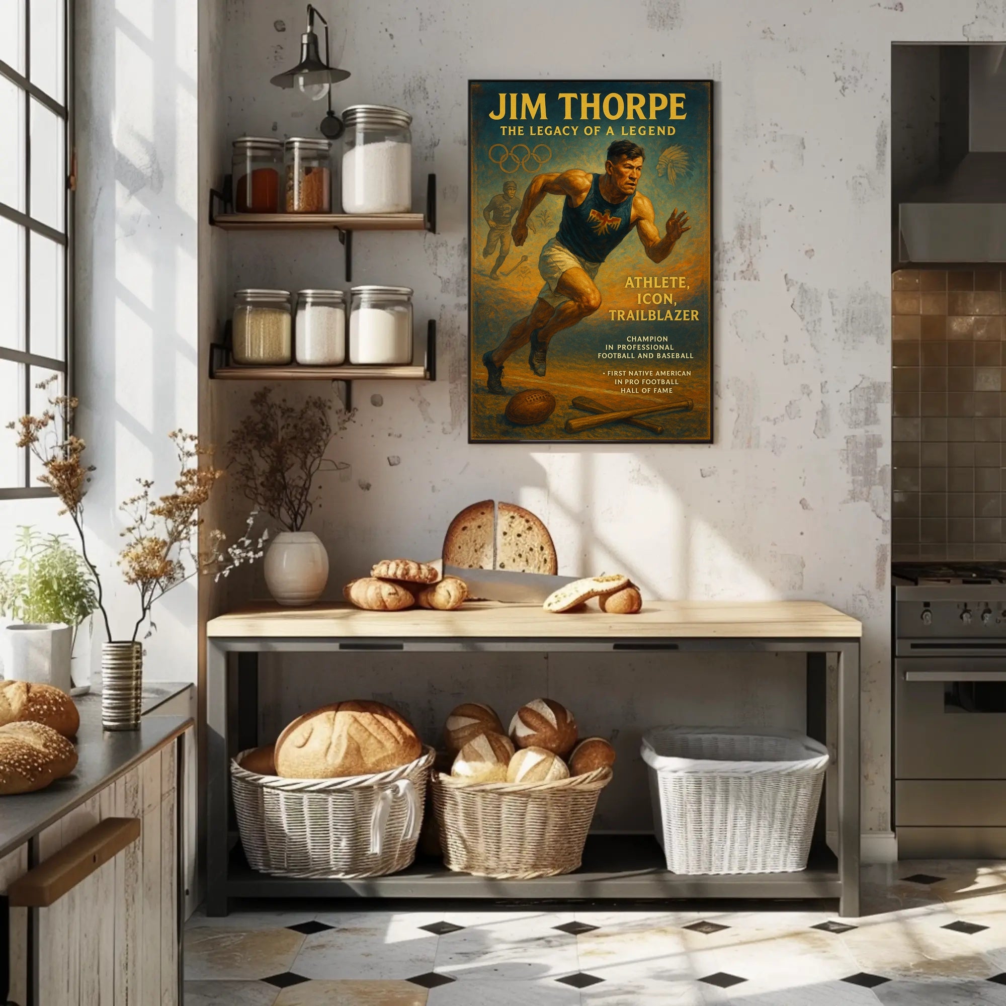 Jim Thorpe Legacy Poster Wall Art Print PosterGoat