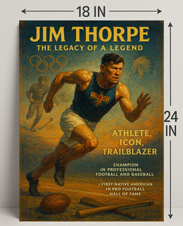 Jim Thorpe Legacy Poster Wall Art Print PosterGoat