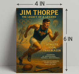 Jim Thorpe Legacy Poster Wall Art Print PosterGoat