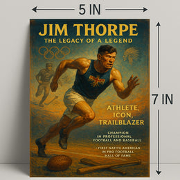 Jim Thorpe Legacy Poster Wall Art Print PosterGoat