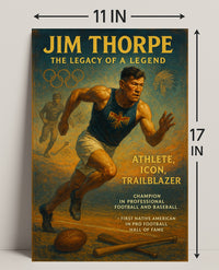 Jim Thorpe Legacy Poster Wall Art Print PosterGoat