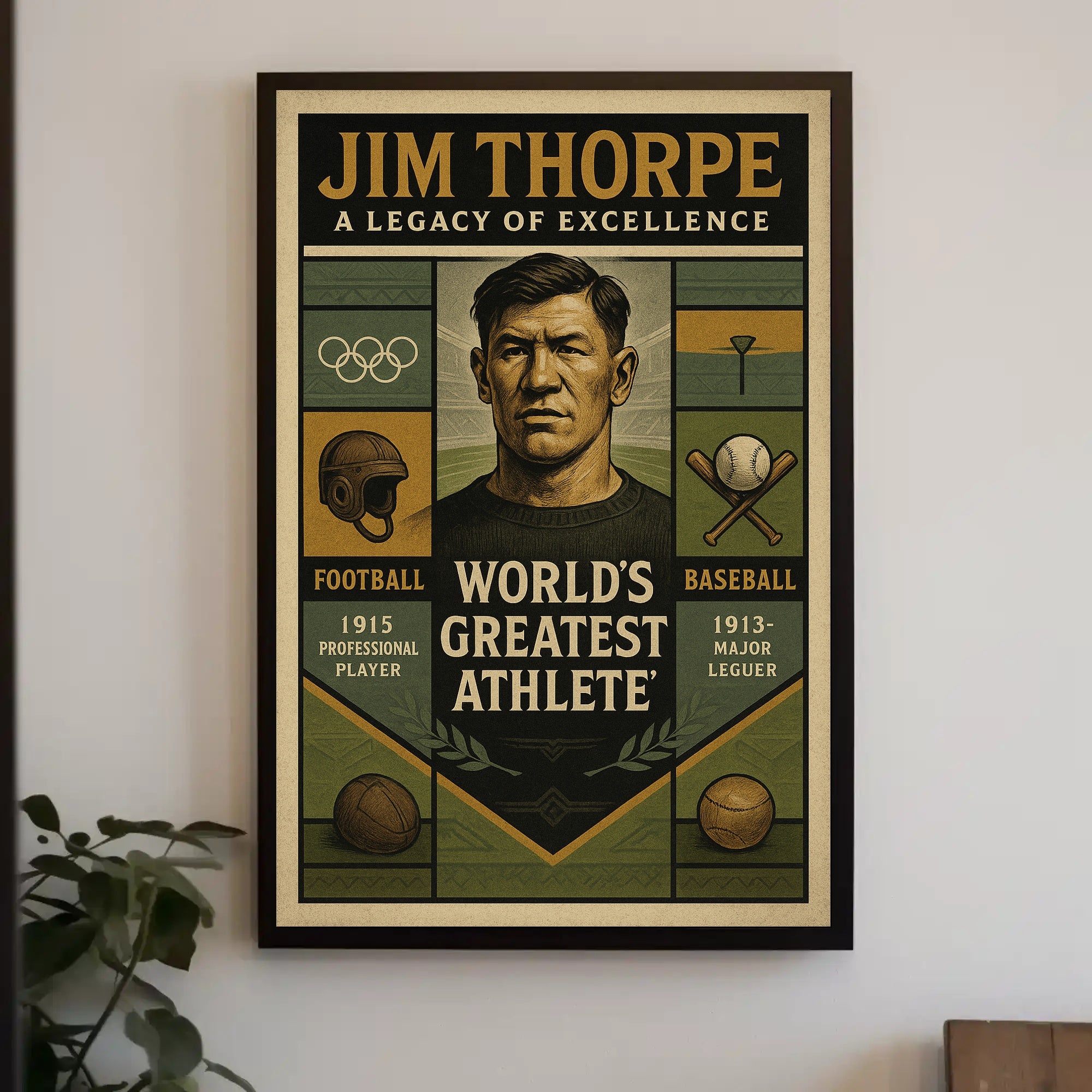 Jim Thorpe Legacy of Excellence Poster PosterGoat