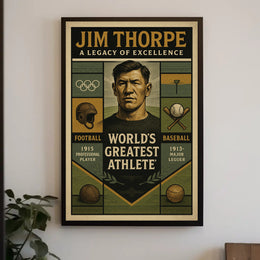 Jim Thorpe Legacy of Excellence Poster PosterGoat