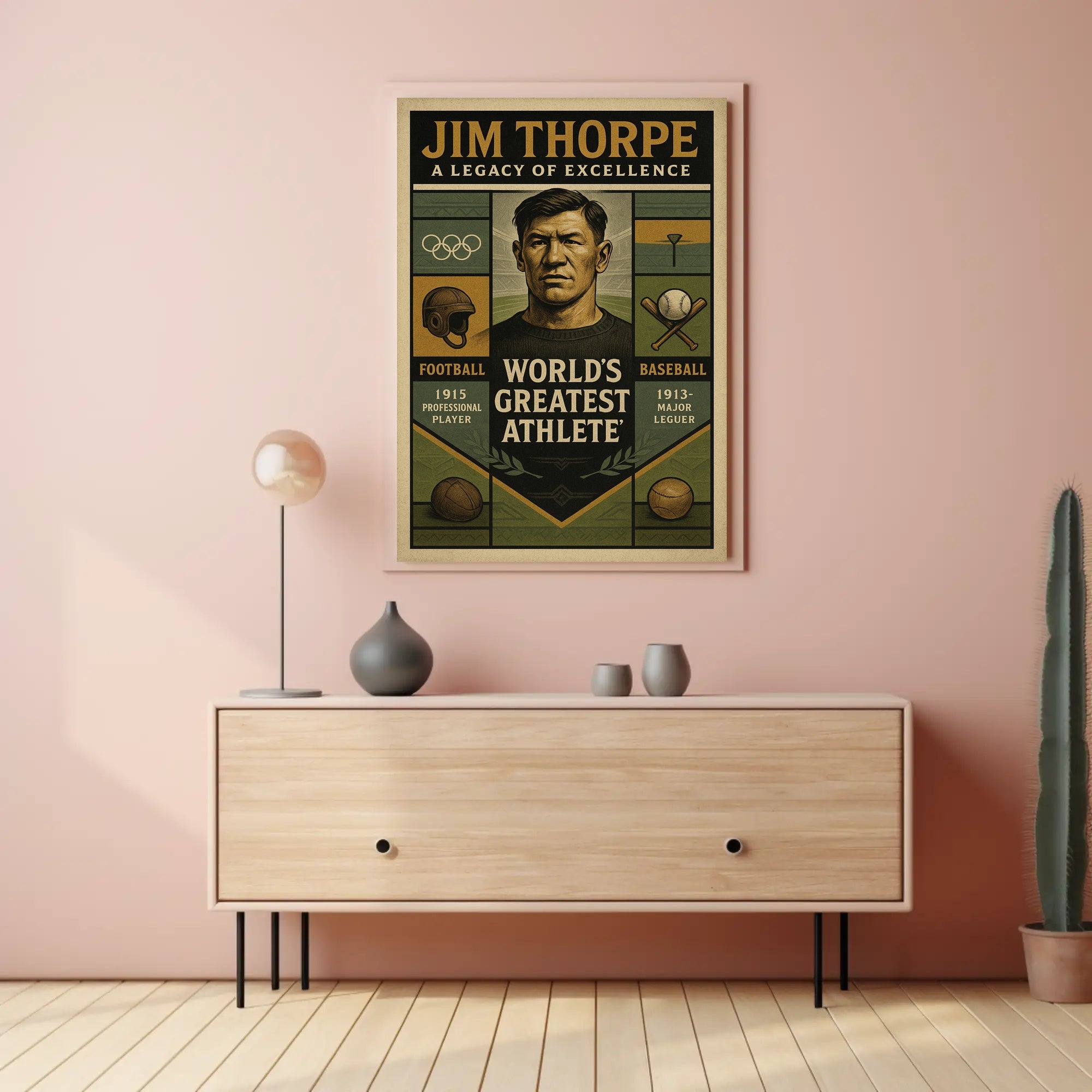 Jim Thorpe Legacy of Excellence Poster PosterGoat