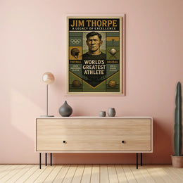 Jim Thorpe Legacy of Excellence Poster PosterGoat
