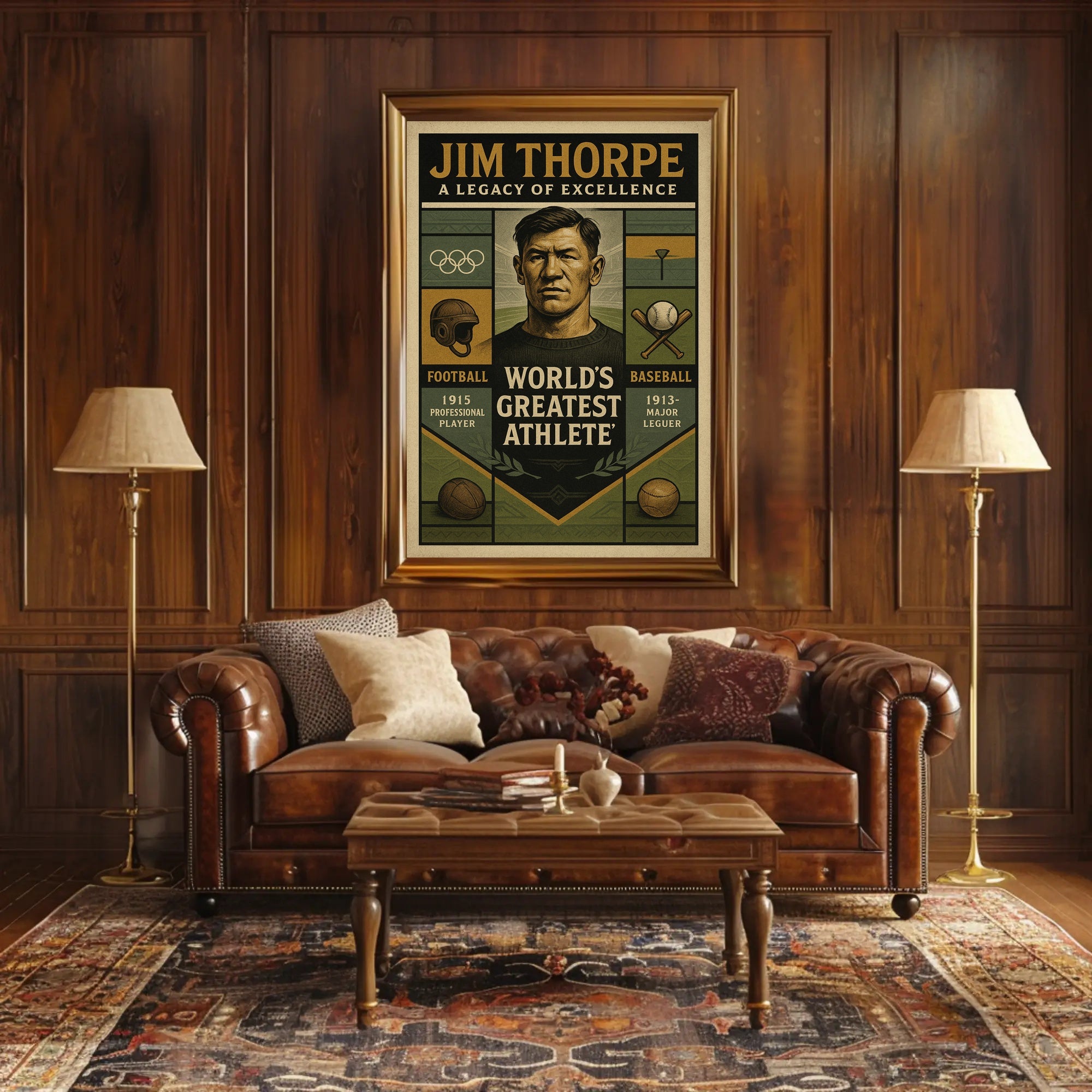 Jim Thorpe Legacy of Excellence Poster PosterGoat