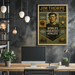 Jim Thorpe Legacy of Excellence Poster PosterGoat