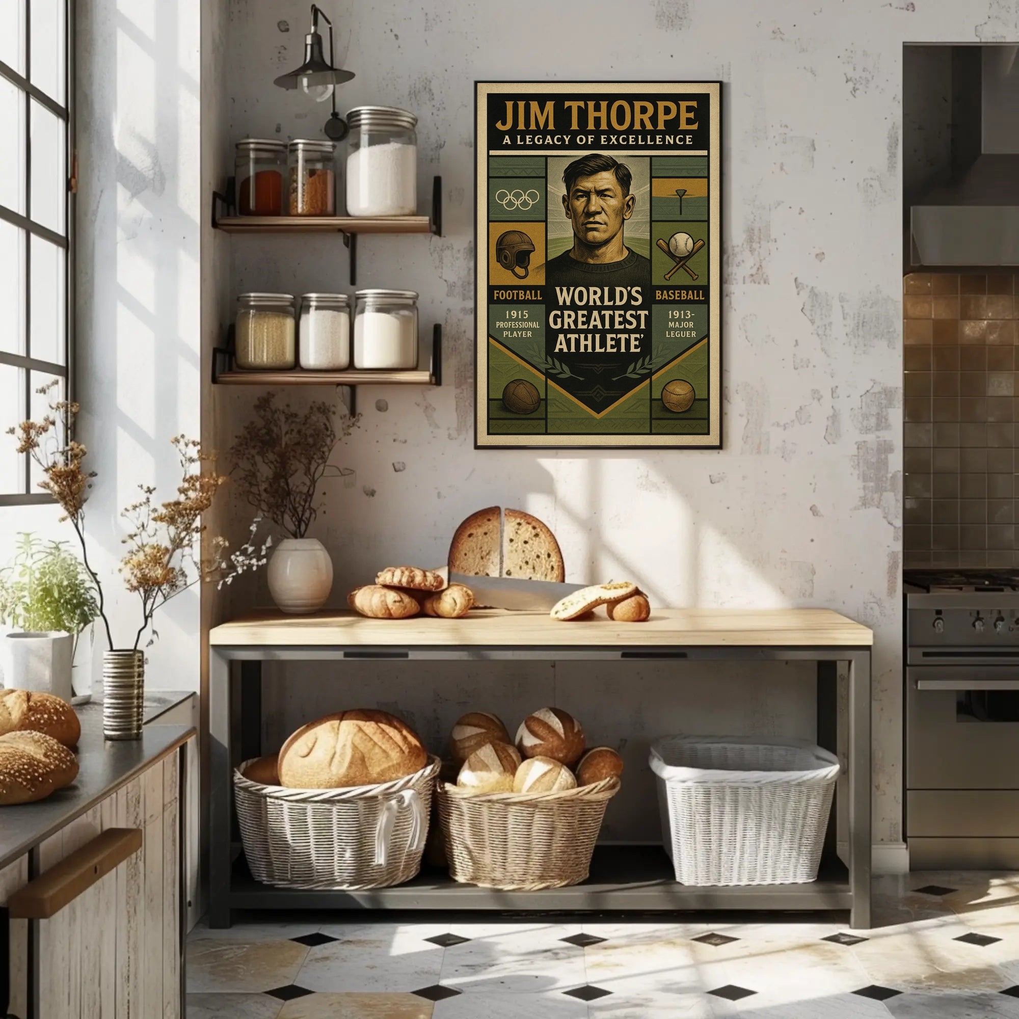 Jim Thorpe Legacy of Excellence Poster PosterGoat