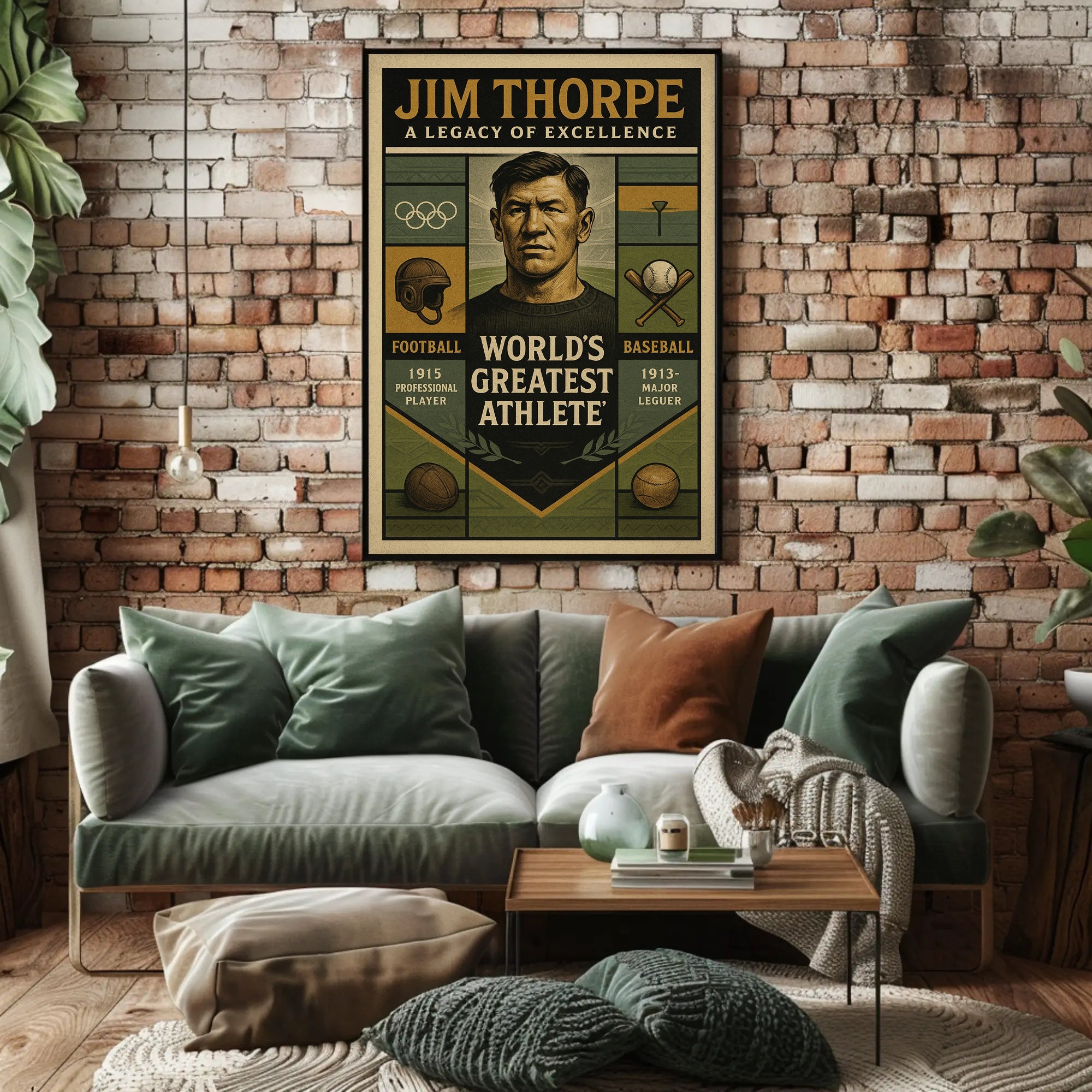Jim Thorpe Legacy of Excellence Poster PosterGoat